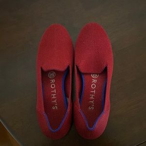 EUC rothys dark red- loafers